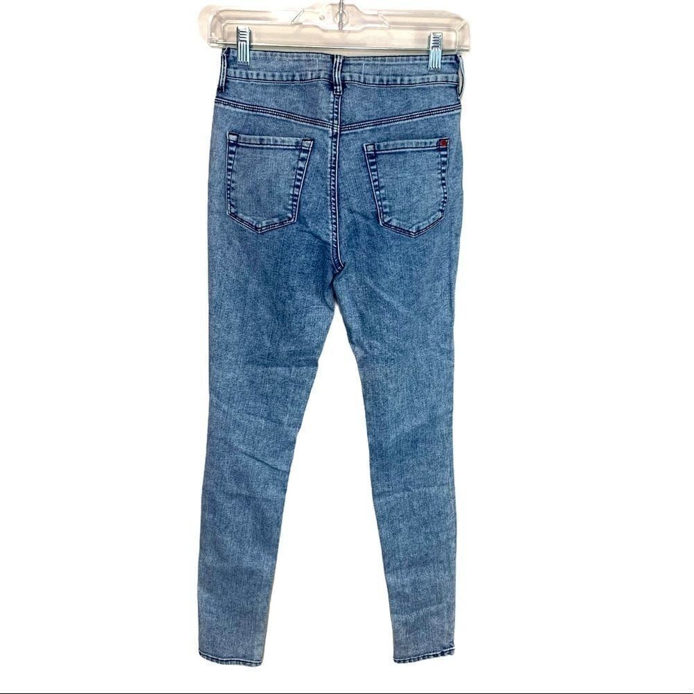 Bullhead high rise skinniest acid wash look denim